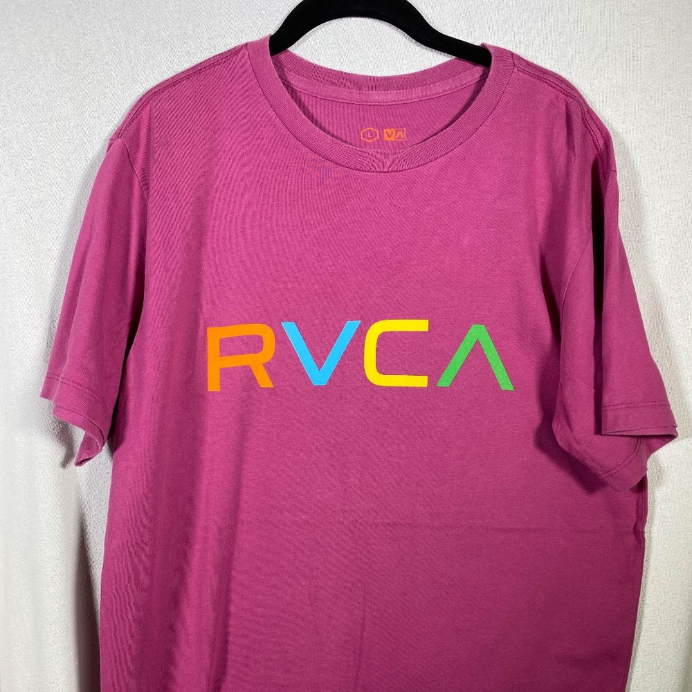 Used RVCA  rainbow logo color LARGE
